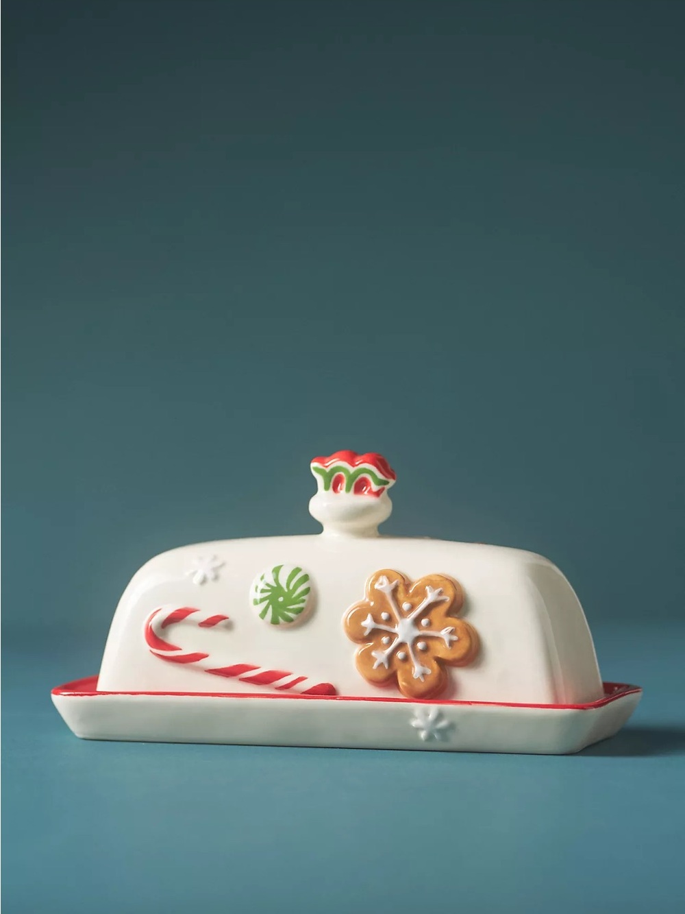 ❤️NWT Anthropologie Holiday Butter Dish - The Perfect Hostess Gift!